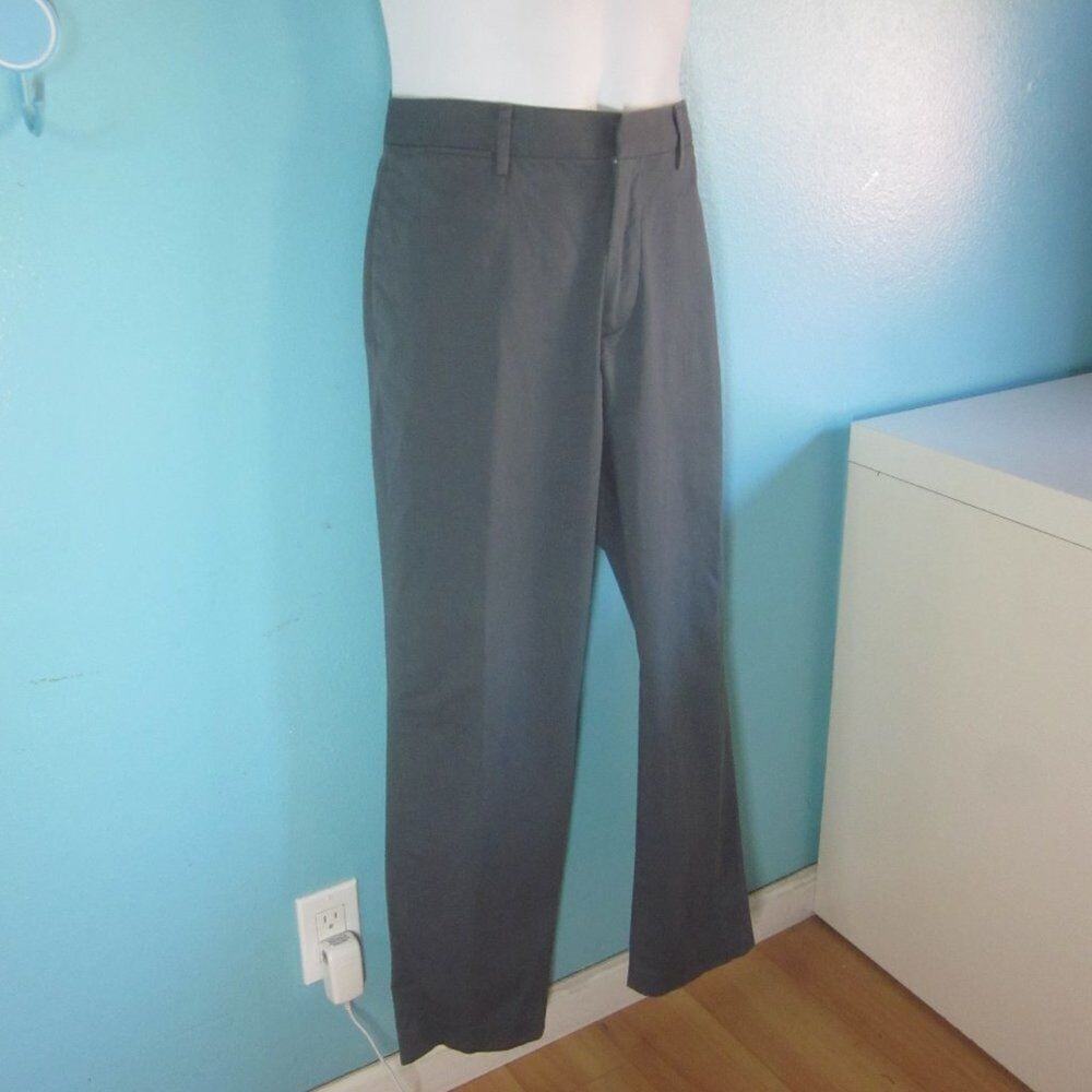 Bonobos Mens Size 33/30 Cotton Chino Slim Pants Steel Gray Manteco Made in Italy